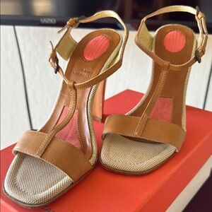 Gianvito Rossi Brown and Tan Women's Sandals